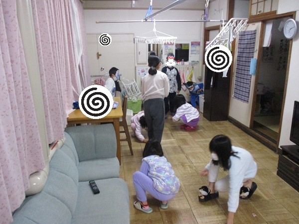 後片付けも自分たちで(⌒∇⌒)