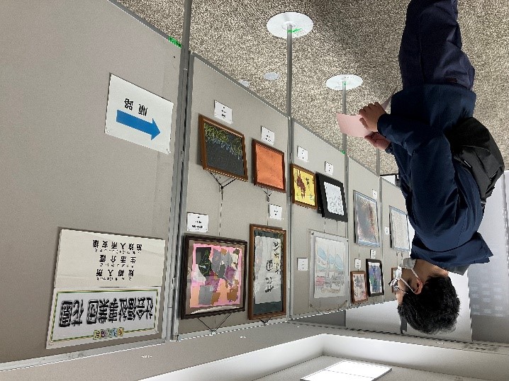 　　　　　　　　市役所３Fの様子（深谷市障害者文化作品展）