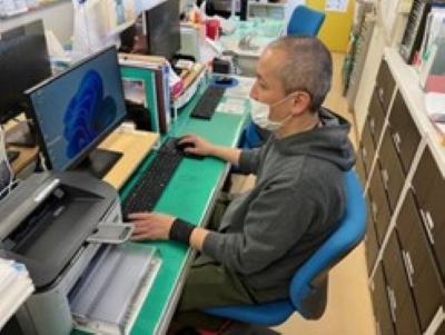 　　　　　　　　　　　　　　記録業務の様子