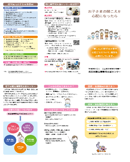 埼玉県聴覚障害児支援センターリーフレット