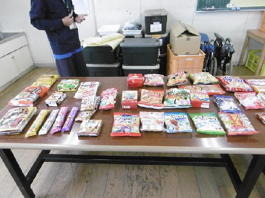 景品はみんな大好きお菓子♪　